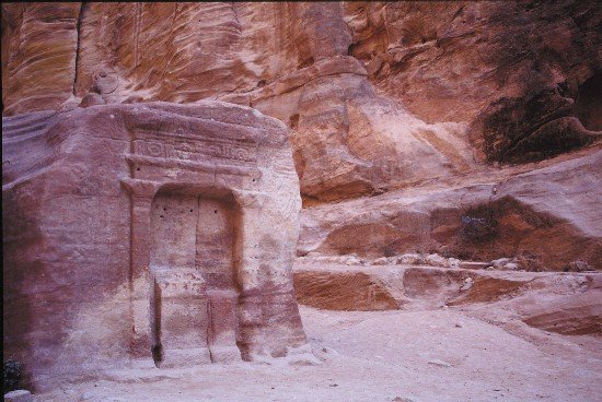 Rose-red rock formations